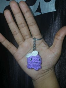 Crochet Octopus Keychain