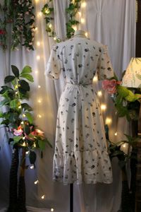 Floral Wrap Midi Dress