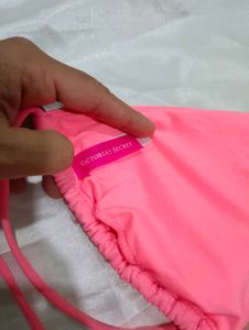 Victoria&#39;s Secret Orange Pink Bikini Top