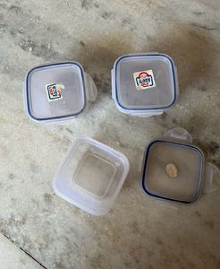 Set Of 3 150 Ml Lock Containers