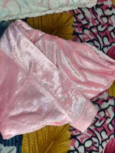 beautiful suit white pink combination