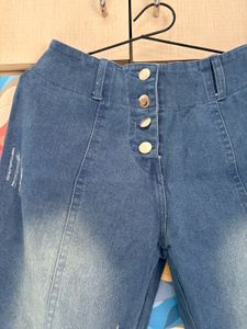 Wide Leg Denim Jeans For Women