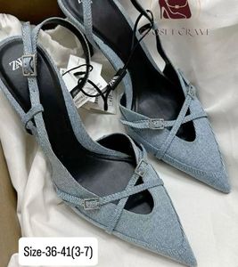 Zara Denim Viral Heel