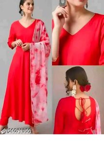 Anarkali Kurt a With Dupatta
