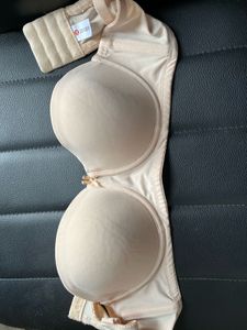 Strapless Padded Nude Bra