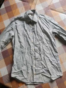 Gray Button-Down Shirt