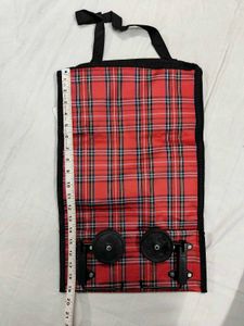 Red Plaid Car Organizer