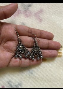 Combo-2 Oxidized Silver Set, Earrings &amp; Face Mask