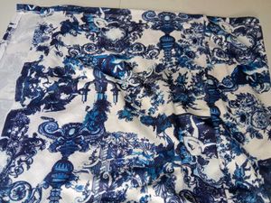 Blue &amp; White Toile Maxi Dress