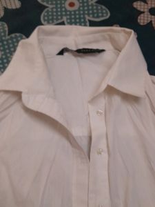 Zara Off White Shirt