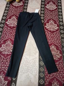 Black Split Hem Pants