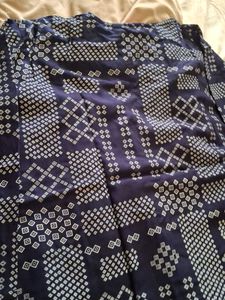 Patterned Blue Top