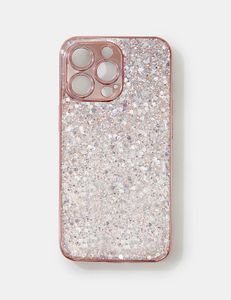 Rose gold Glitter iPhone 15 Pro Phone Cover/Case