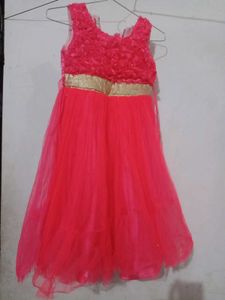 Girls Pink Party Dress