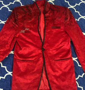 Red Velvet Party Jacket