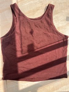 Brown &#39;Good Energy&#39; Tank Top