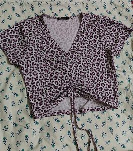 Animal Printed Crop Top