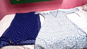 Elegant Blue kurti set
