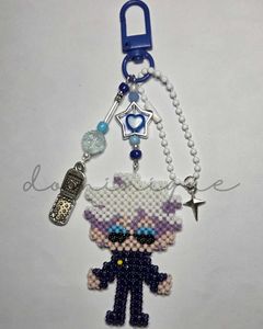Gojo Satoru Beaded Keychain