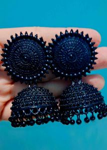 New Designer Trendy Black Finishing Jhumka