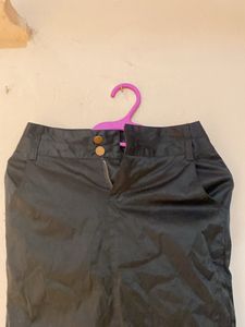 Knee Length Black Skirt