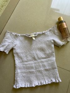 White Off-Shoulder Top