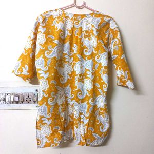 NAVRATRI SALE !! Floral Print Short Kurta/ Kurti