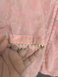 Elegant Peach Kurta
