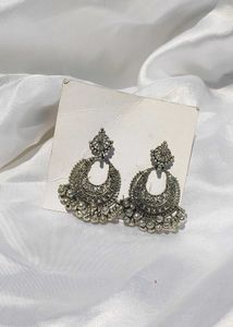 Bohemian Silver Drop Earrings