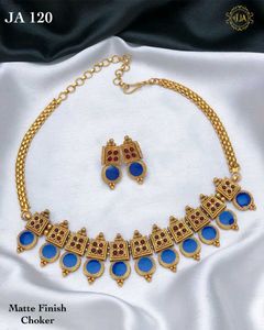 Blue Stone Choker Set