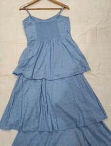 Blue Tiered Sundress
