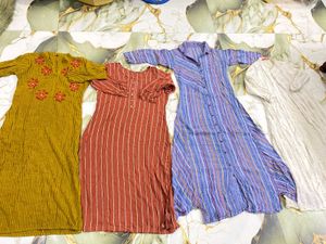 Combo Kurtis 4 Cotton