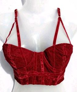 RED SEXY CORSET TOP FOR WOMEN