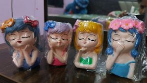 Pack Of 4 Doll Planters