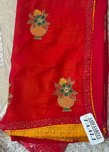 Silk Blend Saree Fabric