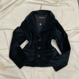 Navy Blue Fitted Blazer