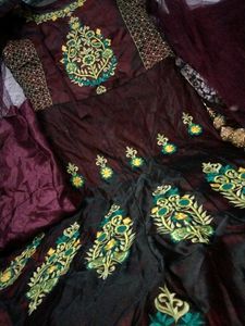 Low Price Branded Embroidery Gown Pajama Dupatta😍