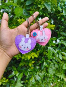 Miffy Heart Felt Keychains