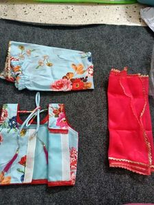 Floral Lehenga Choli Set for 3-4 years old girl