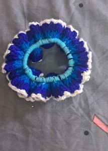 Colorful Crochet Scrunchie