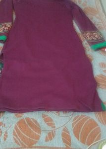 Purple Woolen Kurti