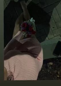 Pink Knit Mini Dress