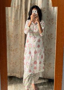 Floral Print Kurta Set