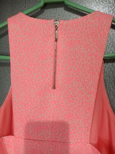 Zara Trafaluc Neon Bright Coral Cheetah Tank Top😍