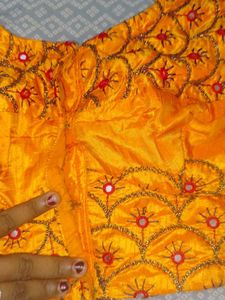 Embroidered Yellow Blouse