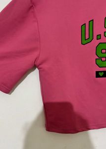 Pink USA Graphic Tee