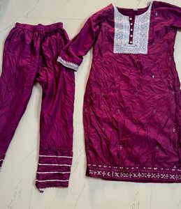 Maroon Salwar Kameez Suit