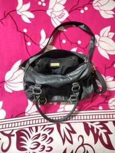 Black Leather Satchel