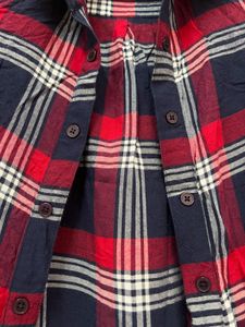 Checkered Long Shrug