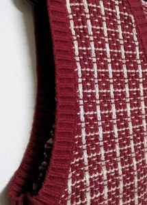 Burgundy Knit Vest